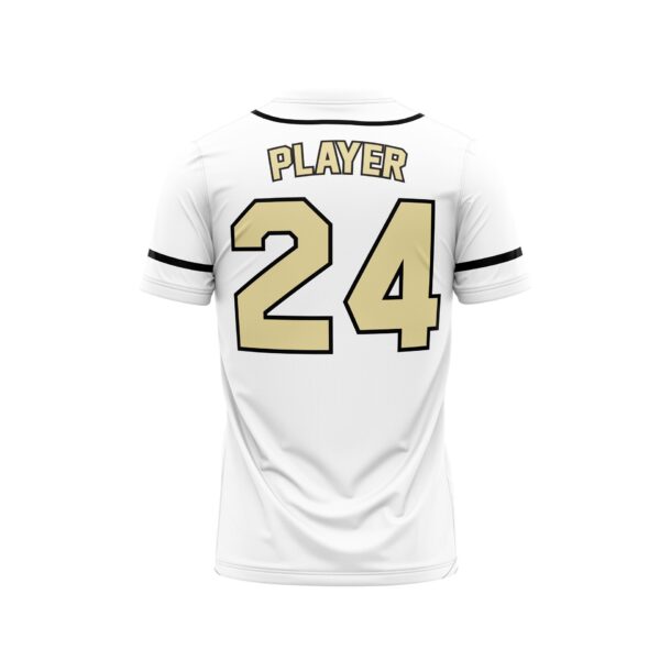 Baseball 2 Button Jersey Sublimated back