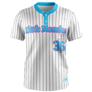 Baseball 2 Button Jersey Sublimated front