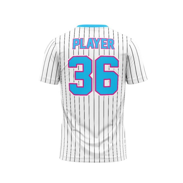 Baseball 2 Button Jersey Tackle Twill back