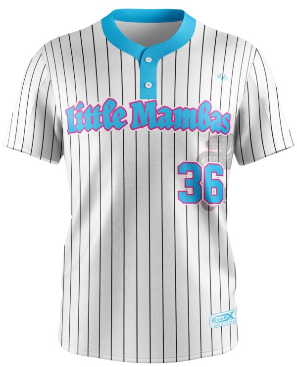 Baseball 2 Button Jersey Tackle Twill front