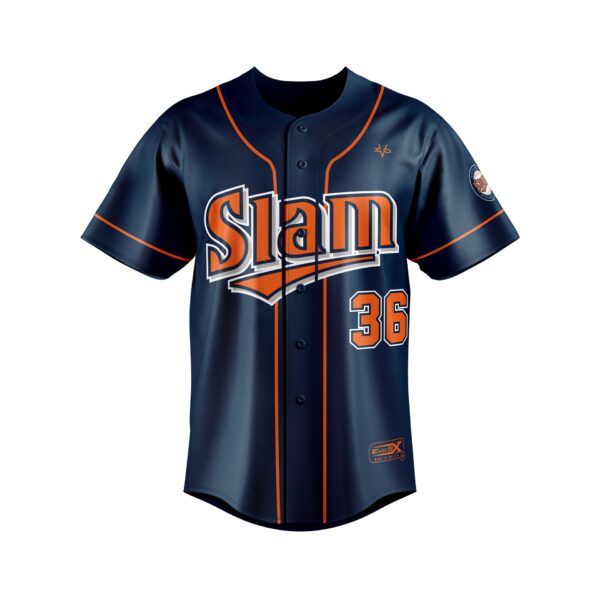 Baseball Full Button Jersey front