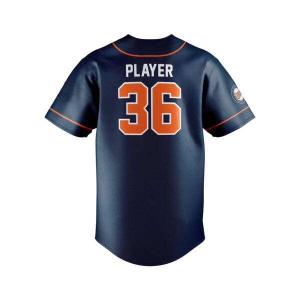 Baseball Full Button Jersey Sublimated back