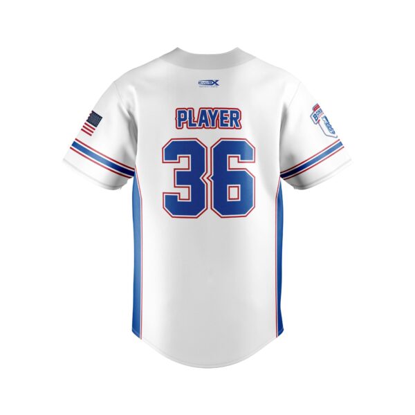 Baseball Full Button Jersey Sublimated back