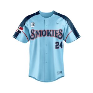 Baseball Full Button Jersey Sublimated front