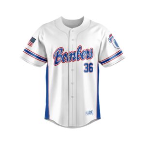 Baseball Full Button Jersey Sublimated front