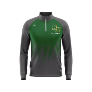 Baseball Full Dye 1/4 Zip Jackets front