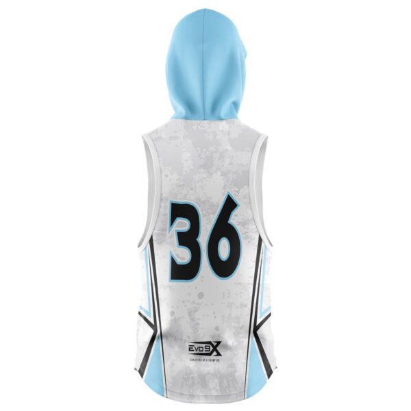 Baseball sleeveless T-Shirt Hoodies back