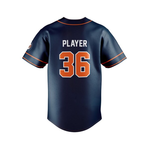 Fastpitch Full Button Jersey back