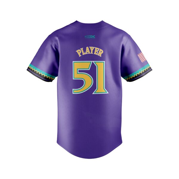 Fastpitch Full Button Jersey back