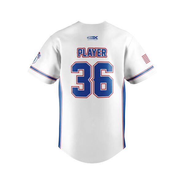 Fastpitch Full Button Jersey back