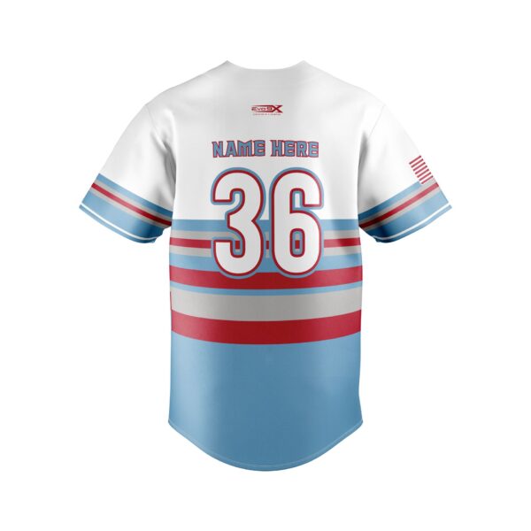 Fastpitch Full Button Jersey back