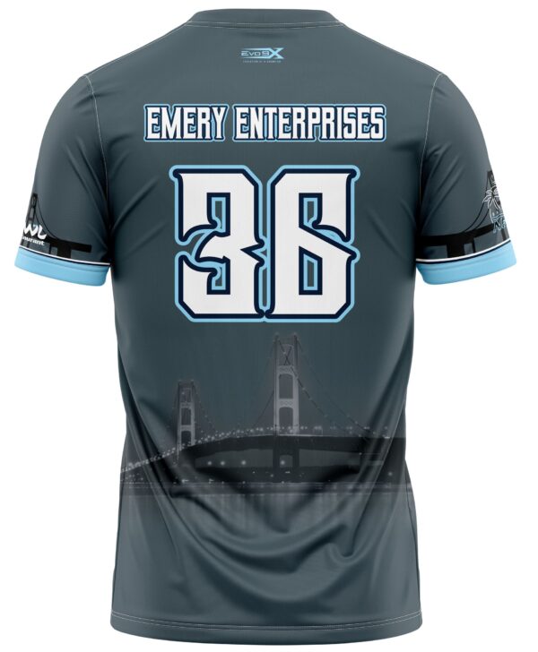 Slowpitch Softball 2 Button Jersey back