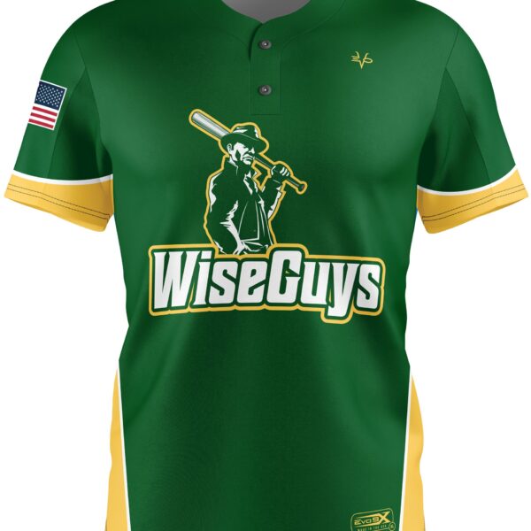 Slowpitch Softball 2 Button Jersey front