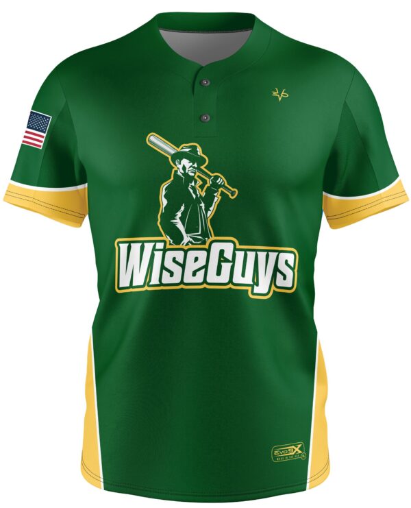 Slowpitch Softball 2 Button Jersey front