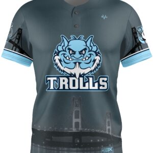 Slowpitch Softball 2 Button Jersey front