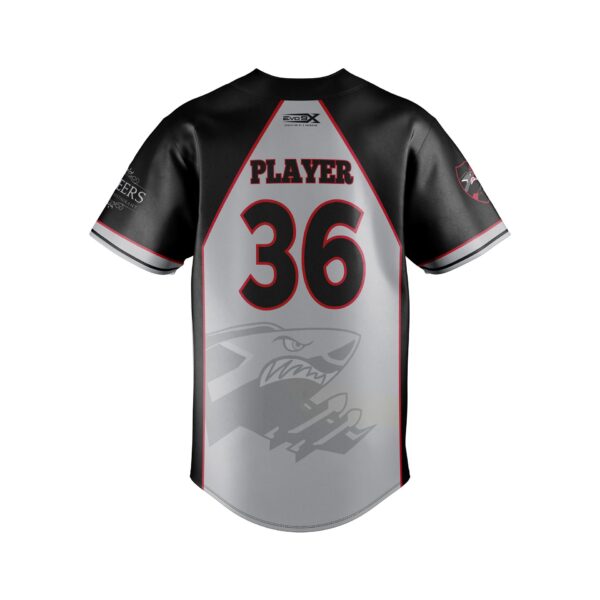 Slowpitch Softball Full Button Jersey back