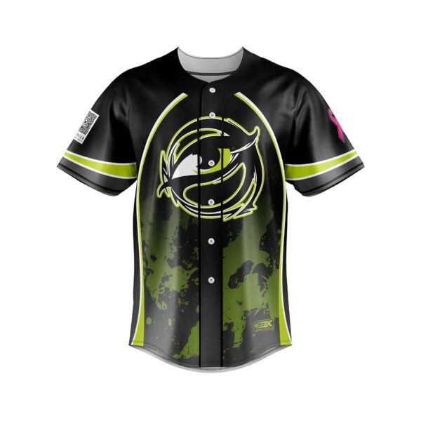 Slowpitch Softball Full Button Jersey front