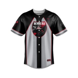 Slowpitch Softball Full Button Jersey front