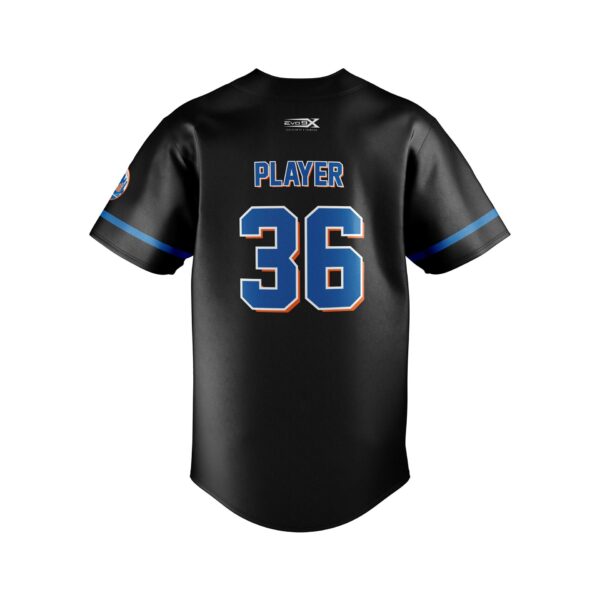 Baseball Full Button Jersey Sublimated back