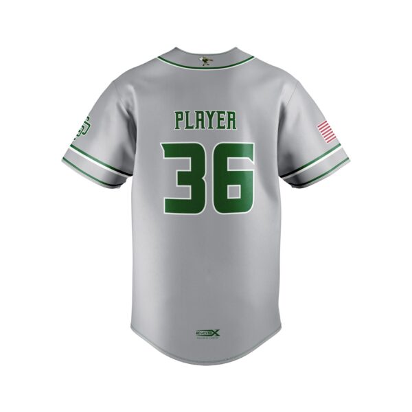 Baseball Full Button Jersey Sublimated back
