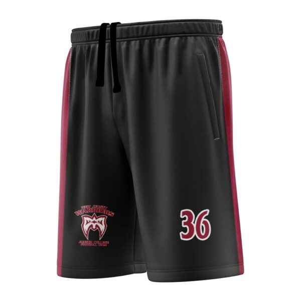 NEW-JERSEY-WARRIORS-FOOTBALL-Shorts-Black