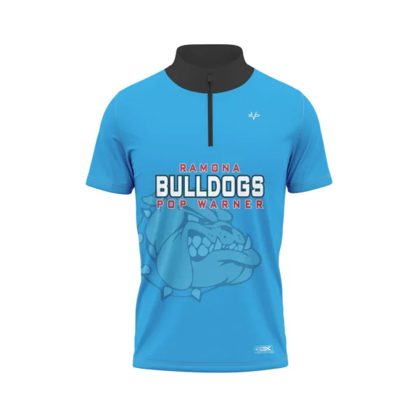 RamonaBulldogsQuarterZipSS-front